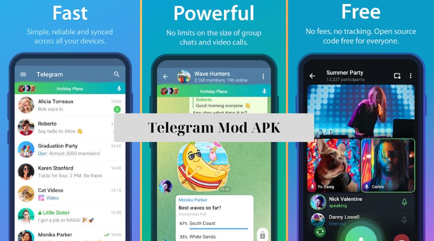 Telegram Mod APK v10.13.4 (Premium Unlocked) for Android