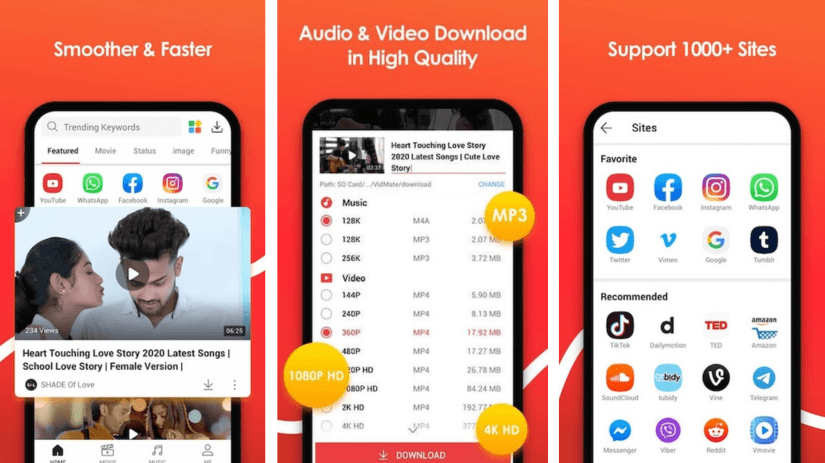 Vidmate Mod APK v5.2402 (No Ads/Premium Unlocked) for Android